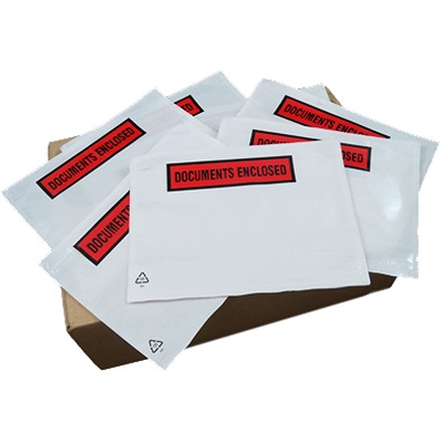 100 x A5 Printed Document Enclosed Wallets 165mm x 225mm
